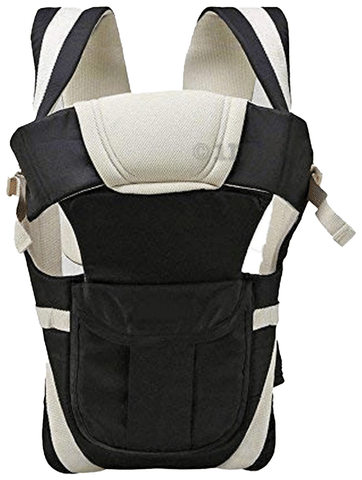 Guntina 4 in 1 Adjustable Baby Carrier Cum Kangaroo Bag Black