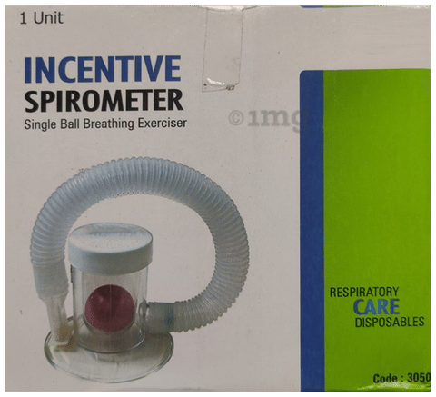 Agarwals Incentive Spirometer Single Ball Breathing Exerciser