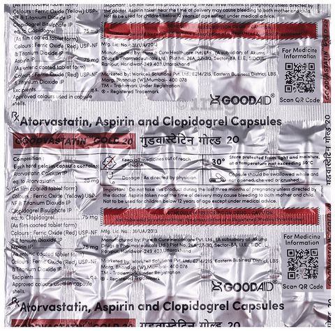 Goodvastatin Gold 20 Capsule