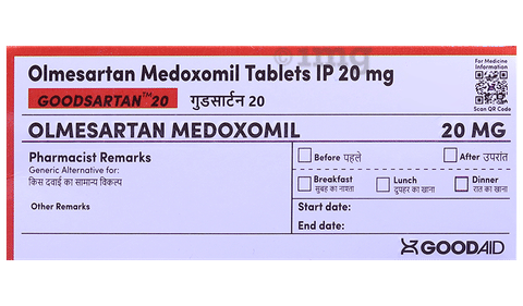 Goodsartan 20 Tablet