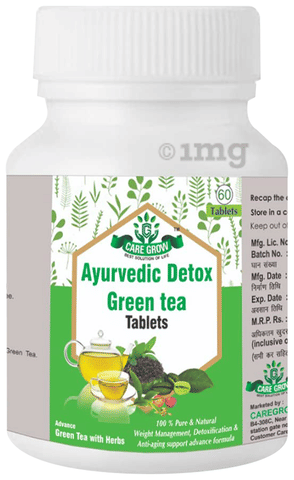 Care Grow Ayurvedic Detox Green Tea Tablet