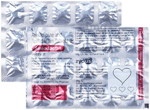 Amlodac T 40 mg/5 mg Tablet